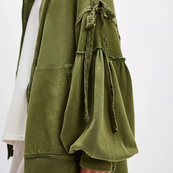 Free People Green Utility Jacket - Picture 2 of 4